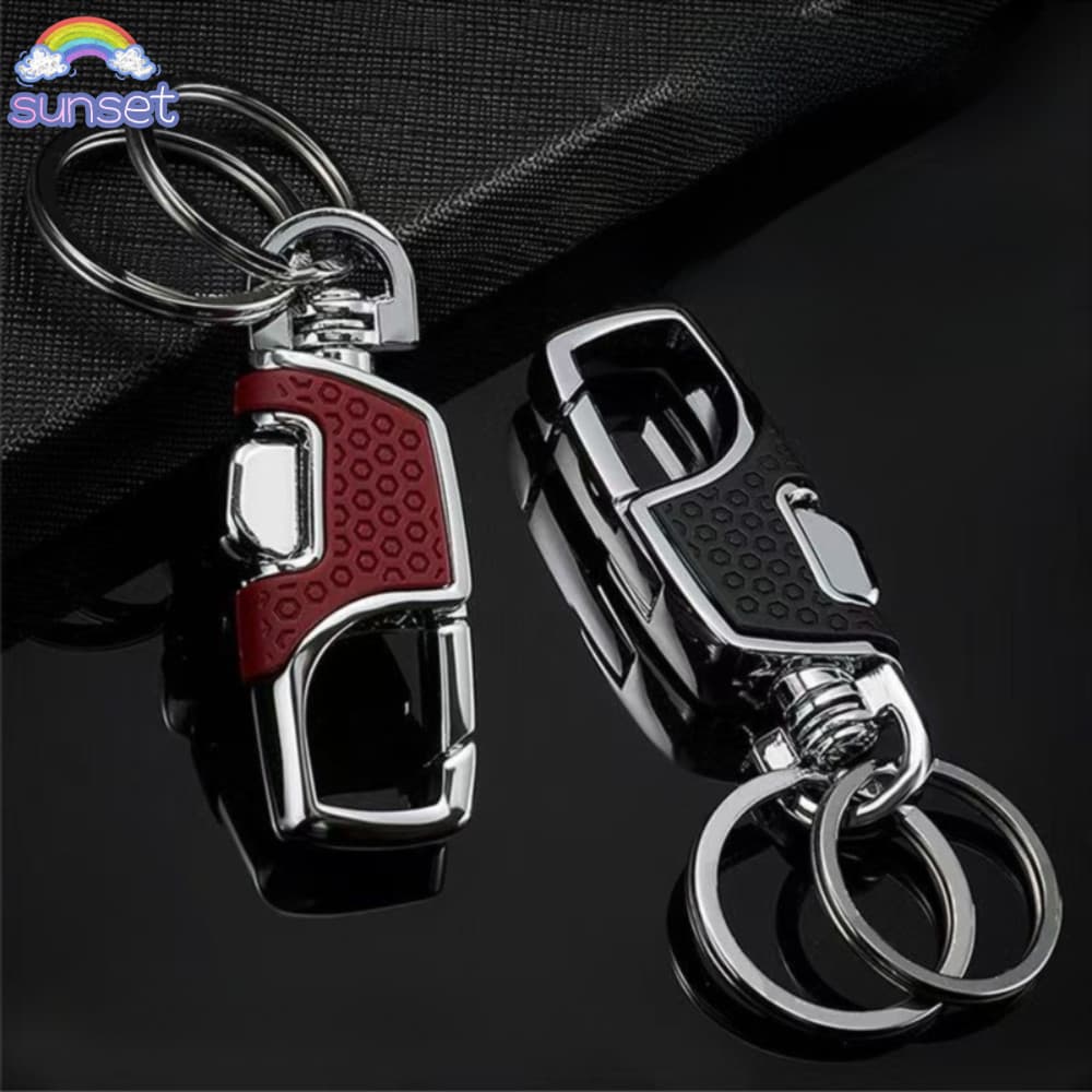 Chaveiro de Carro   - Porta-Chaves Um Clique, Espesso e Antiperda, Acessório Masculino Portátil Simples