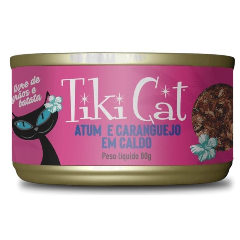Kiti Cat Grill Alimento Úmido Para Gatos Sabor Atum e Caranguejo 80g