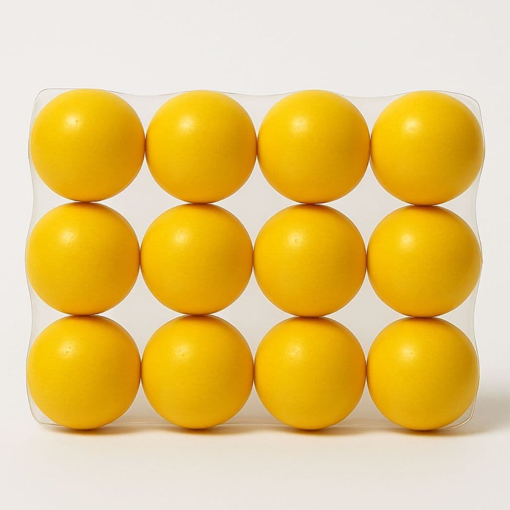 Kit 12 Bolas Anti-Stress Cor Amarela Ideal Para Pilates Fisioterapia e Reabilitação Física