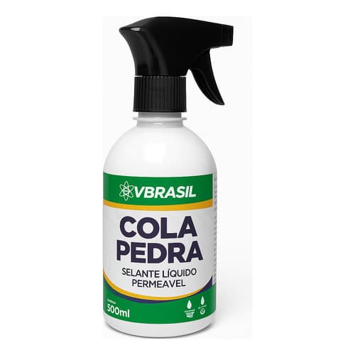 Cola Pedra Vbrasil 500ml Selante Líquido Permeável P/ Jardim