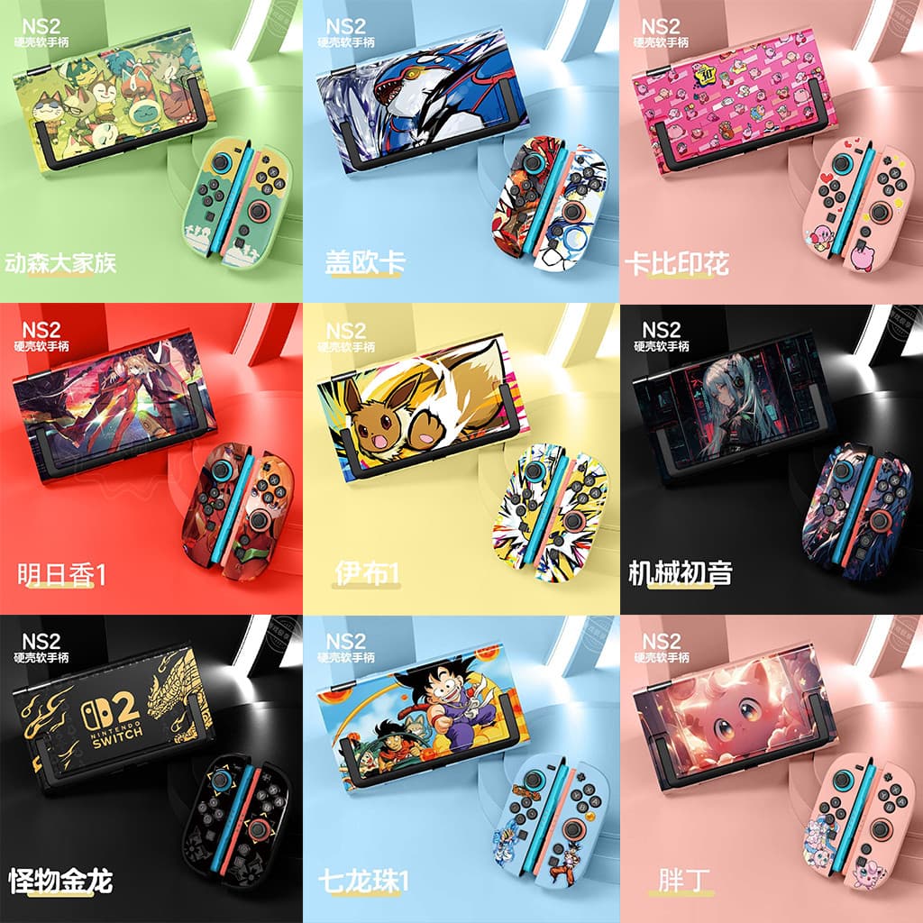 Capa Protetora Antiarranhões Para Nintendo Switch 2 2025 , Dura Consloe E oycon Macio , À Prova De Choque-Zelda/Poké-The