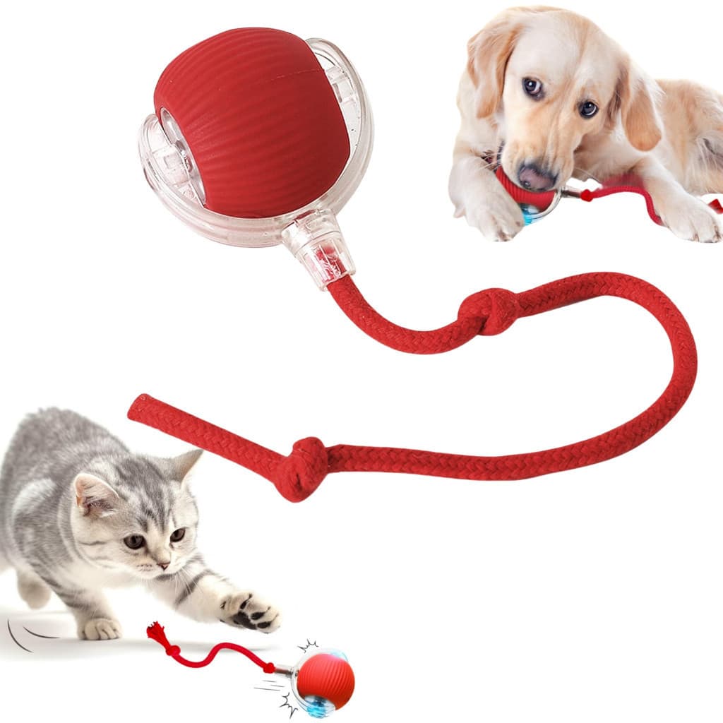 Função de despertar Brinquedos Inteligentes Para Gatos Bola De Rolamento Automática Cauda Falsa Recarregável Elétrico