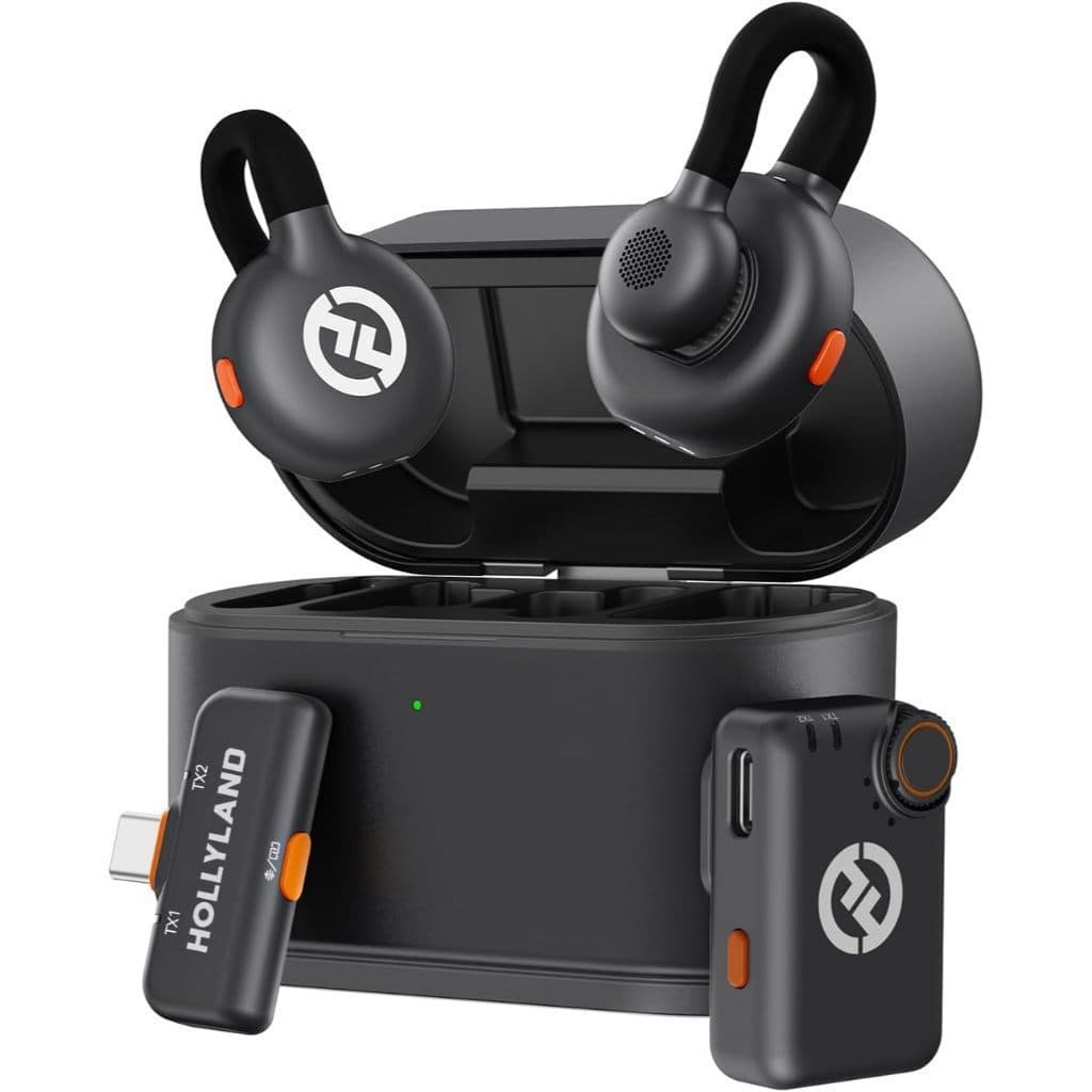 Microfone de Lapela sem fio Hollyland Lark M2S Versão USB-C Mini Combo Ultimate Original Lacrado