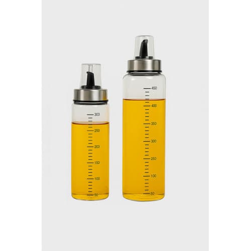 Dispenser Galheteiro Óleo Vinagre Azeite Vidro Borossilicato 500 e 300 ml