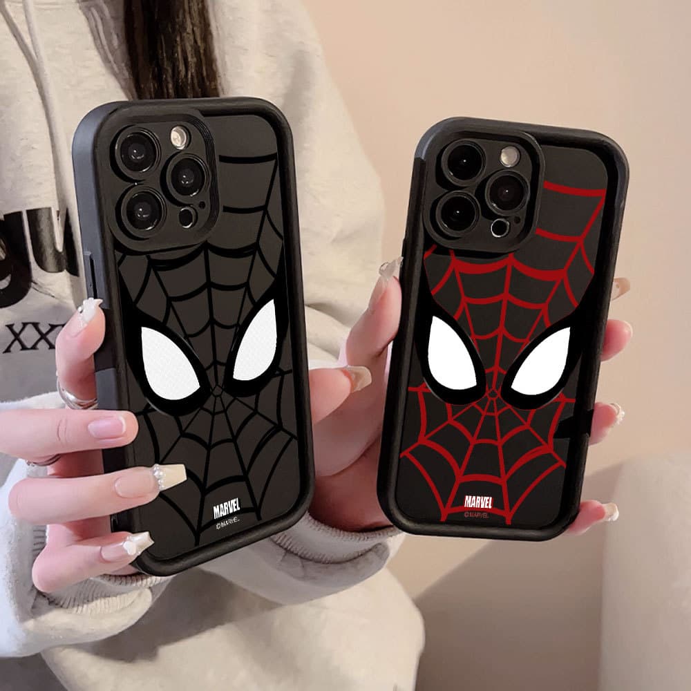 Capa Para iPhone 17 Pro Max 17Air 16 15 13 11 14 12 11 Xs XR Na Moda Aranha Logotipo 3D Caso