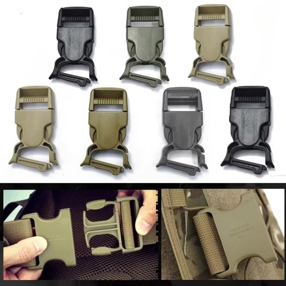 2 Peças De Fivelas De Liberação Rápida Para Colete/Mochila Urável Acessórios De Fivela De Pacote De Emergência Com Alça