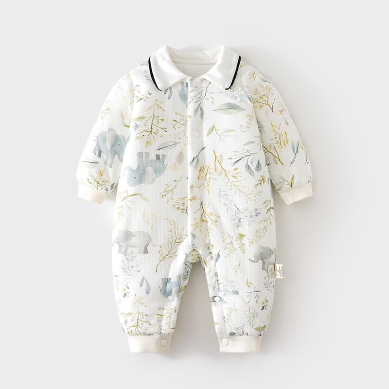 Macacão de bebê mais algodão 100g macacão bebê menina acolchoado engrossado outono inverno roupas macacão macacão roupas