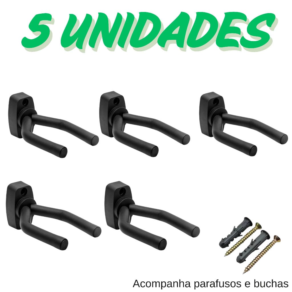 5 unidades suporte pedestal de parede para violao Guitarra Contra baixo instrumentos musicais