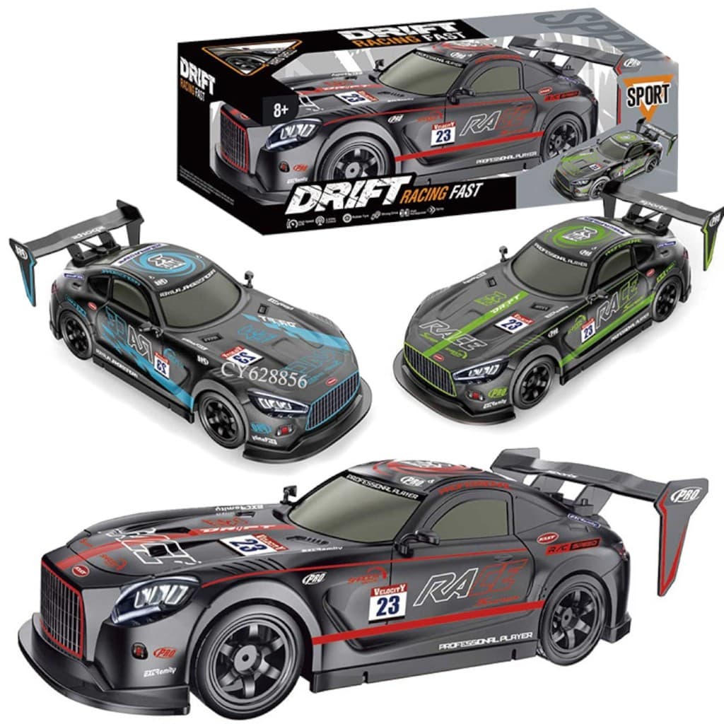 Carro Veloz Drift Racing Brinquedo Recarregável Solta Fumaça de Controle Remoto