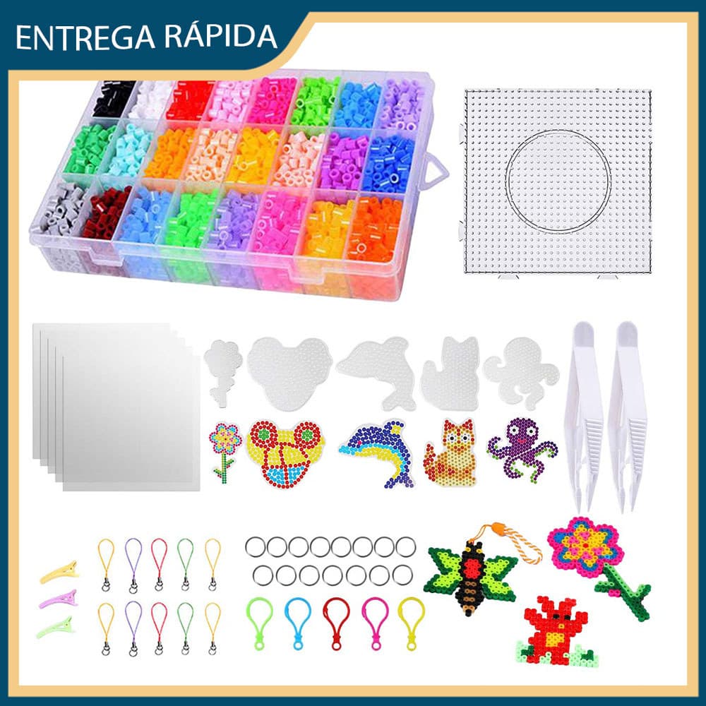 Kit 7300 Peças Conjunto Mini Hama Beads De 5 mm Alta qualidade