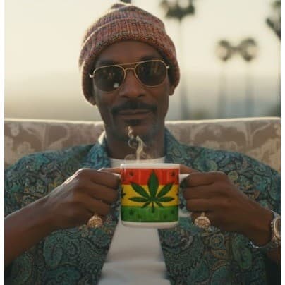 Caneca presente amigo amiga EFEITO 3D estilo inflado Bob Marley snoop dog folhas presente divertido