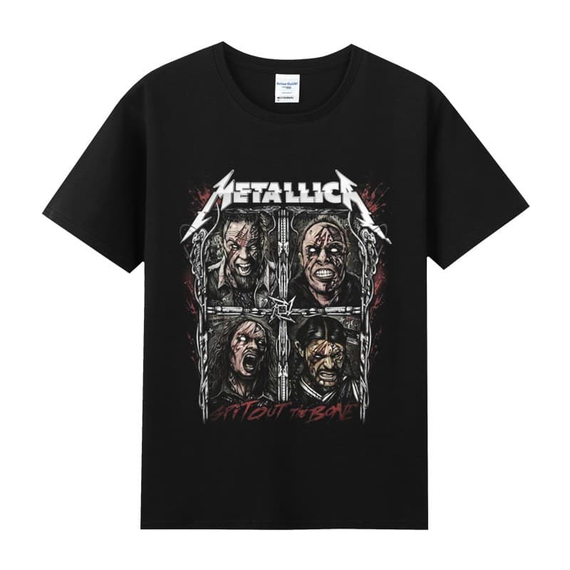 Camiseta Masculina Metallica Heavy Metal Rock Clássico Retrô Estilosa Confortável Moderna Moda Casual