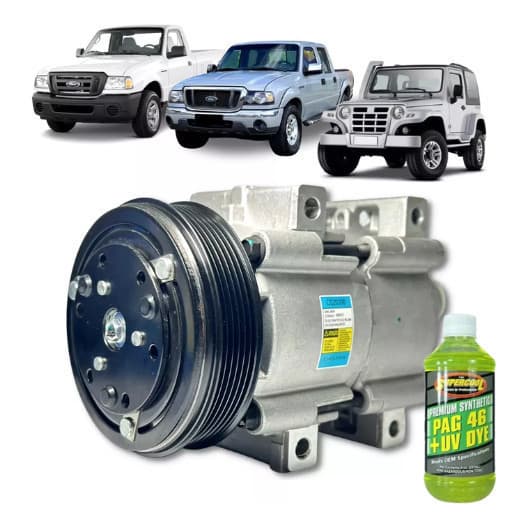 Compressor Ar Ranger Diesel 3.0 Mustang Troller 6pk + Óleo NV Lacrado