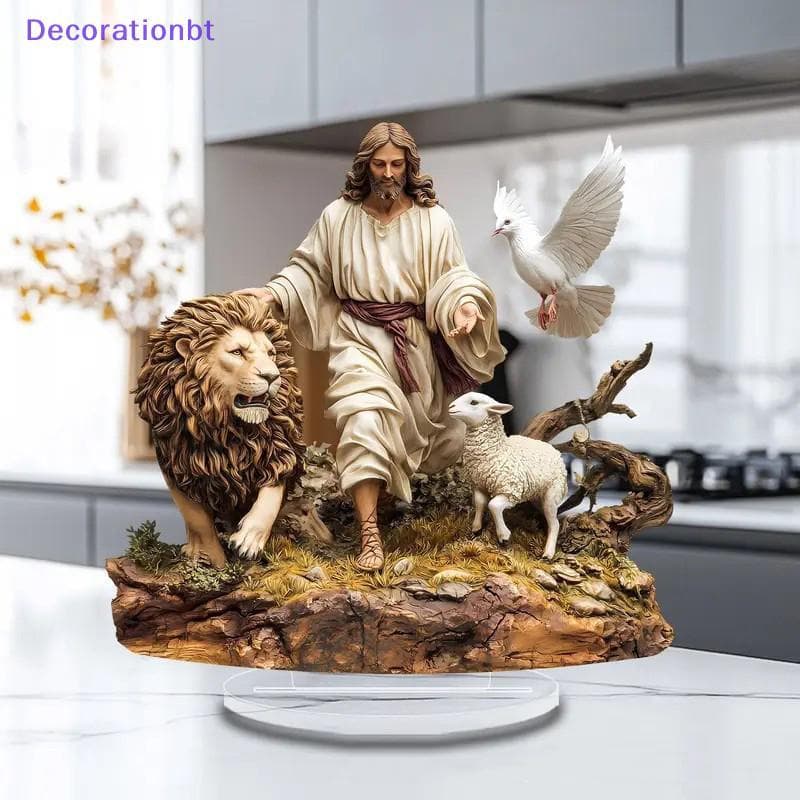 Decorationbt 2026 Nova Presépio Jesus Cena De Nascimento Mesa De Natal Peça Central Acessório 2D Acrílico Plano Para Dec