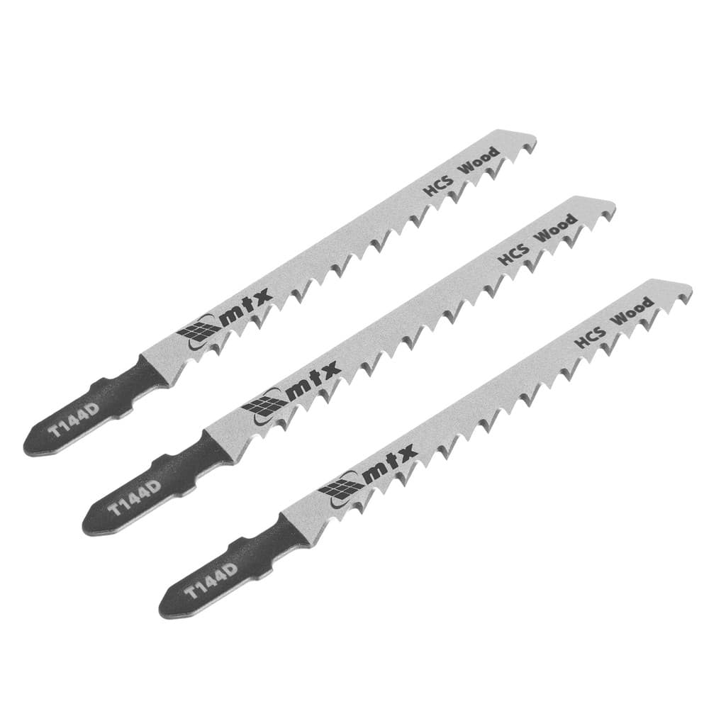 LAMINA PARA SERRA TICO-TICO, ACO CARBONO, ENCAIXE BOSCH, T144D, 75 X 4MM, 3PCS // MTX