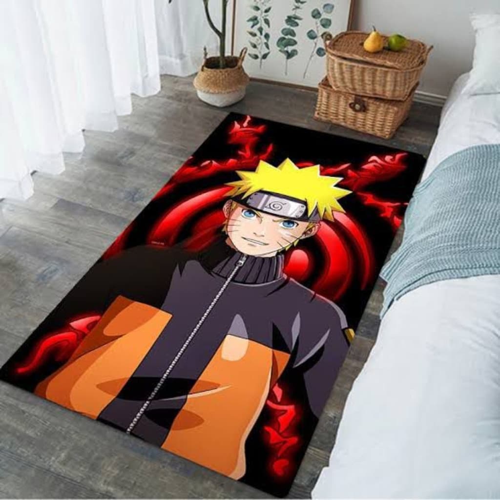 Tapete Retangular Estilo Narut0 Infantil Quarto 100x140