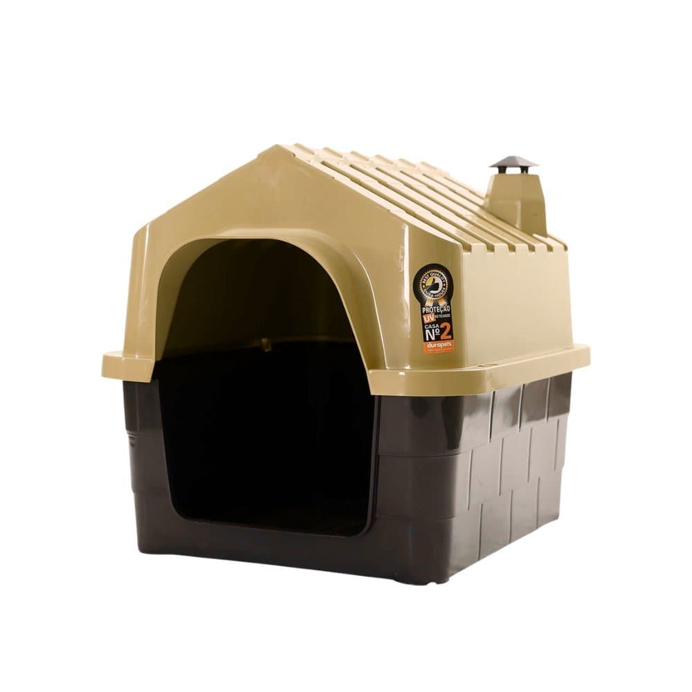 Casinha Durahouse Tamanho 1 para Cachorros – Plástica, Durável, Ventilada e Higienizada Fácil