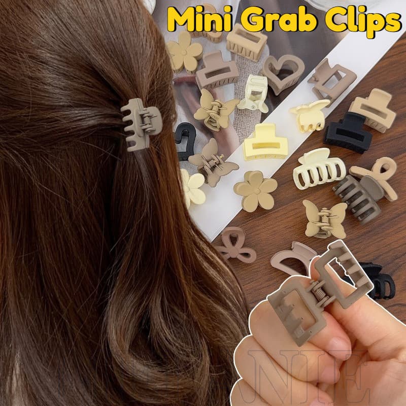 10/20/40 Unidades Mini Clipes De Plástico-Moda , Simples , Versáteis-Acessórios De Cabelo-Garra Em Formato Geométrico-Pa