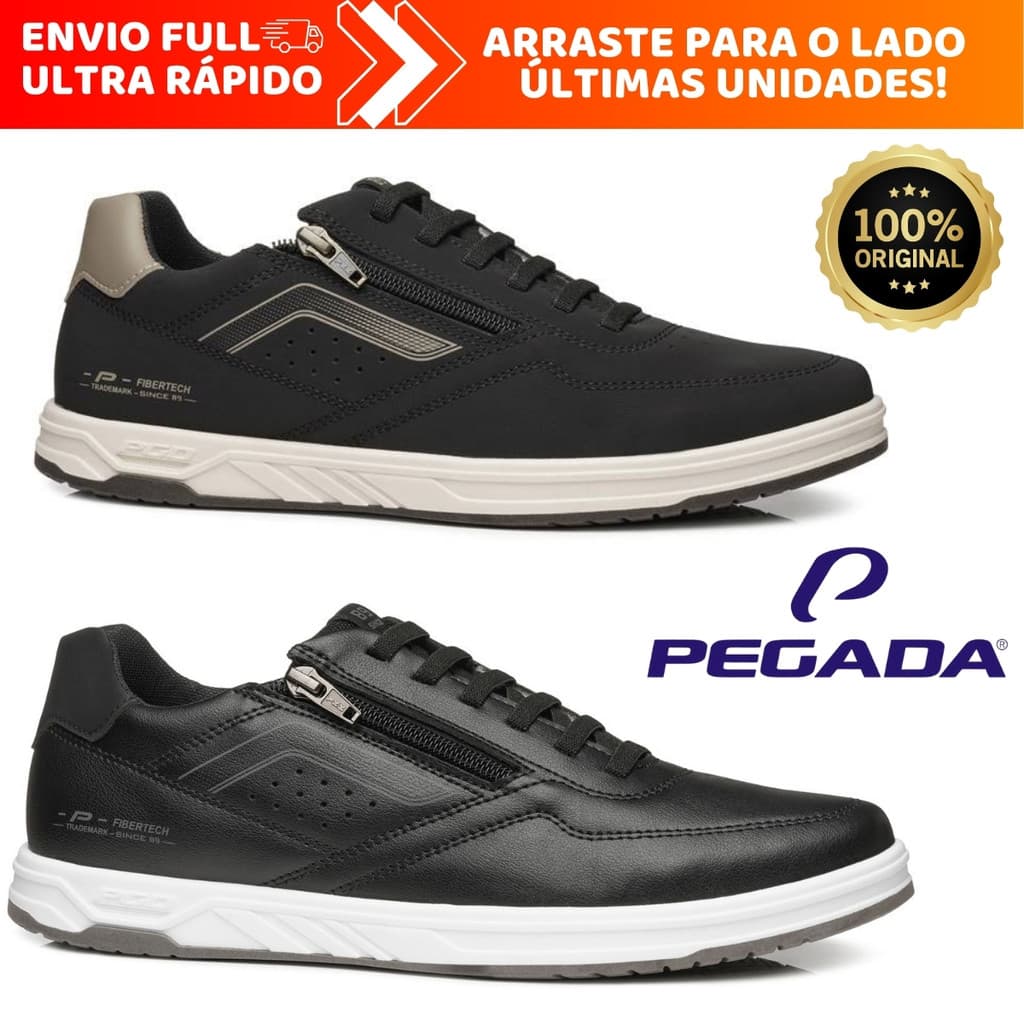 Sapatênis Tênis Calce Fácil Pegada De Zíper Macio Original