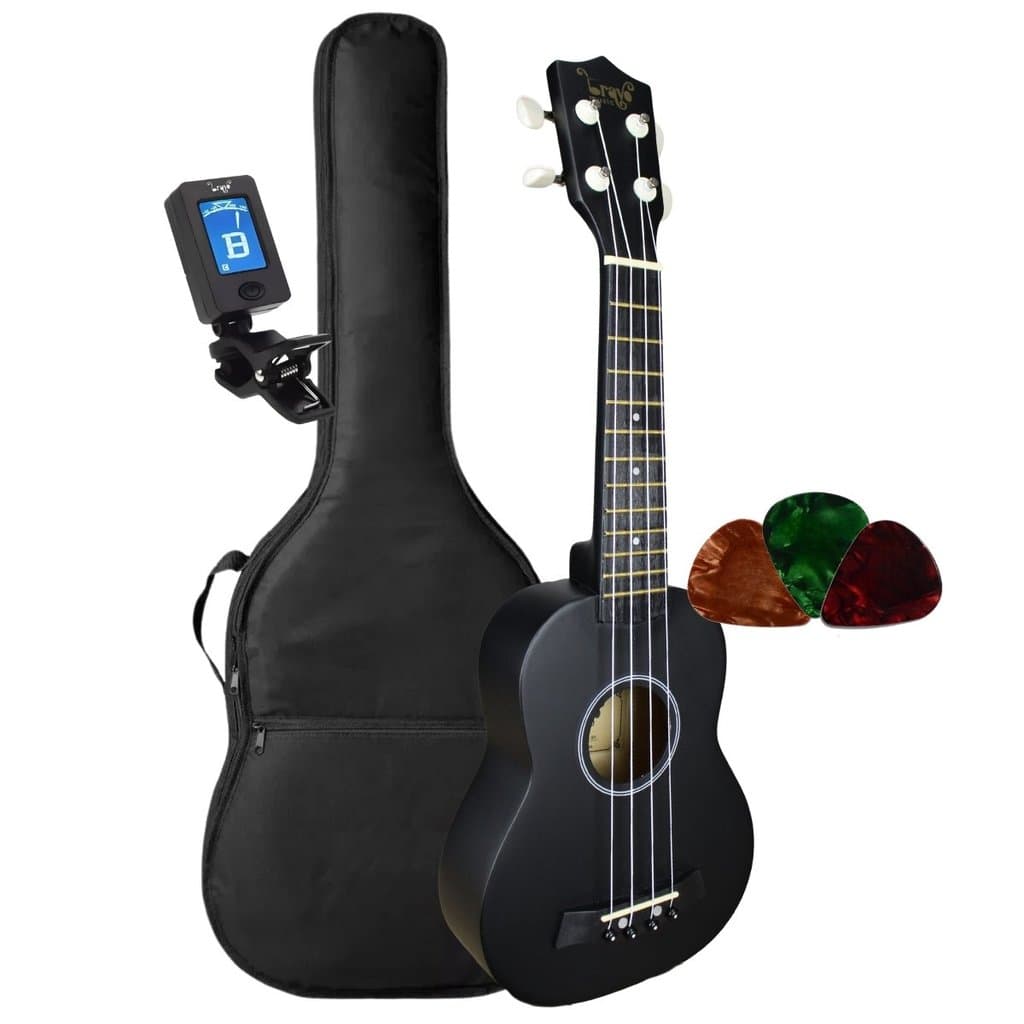 Kit Ukulele Soprano Bravo Music Buk121 21 Polegadas Nylon + Acessórios