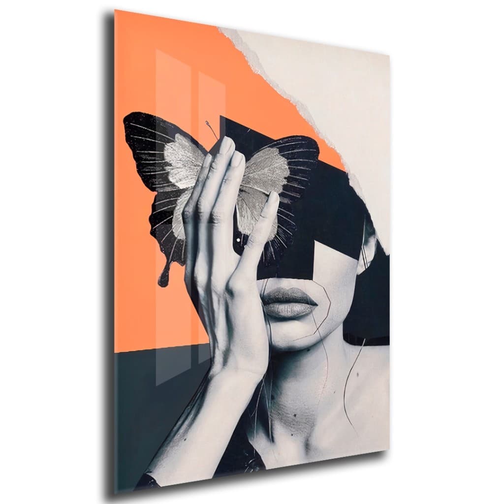 Quadro Decorativo GRANDE Alta Resolução Para Sala Quarto Escritório Quadro Mulher Borboleta 2
