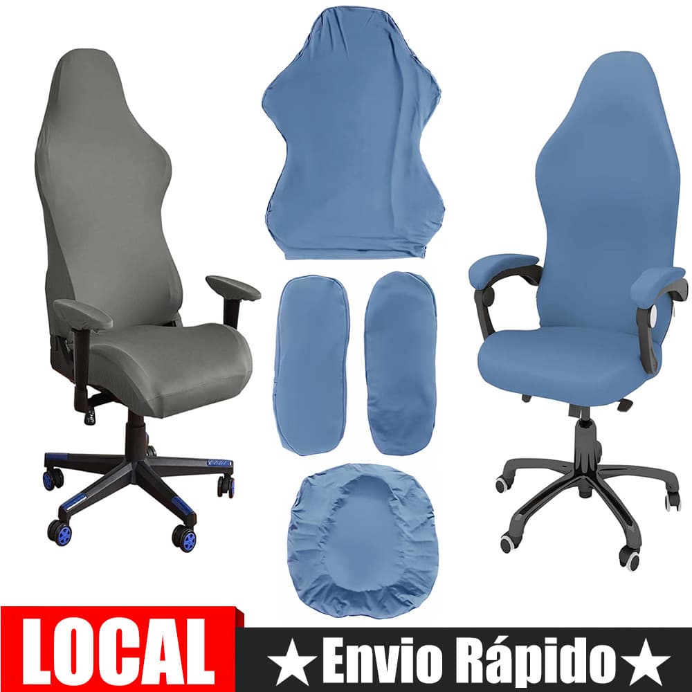 Capa para cadeira de jogos à prova d'água, conjunto de 1 peça (2 capas de apoio de braço + 1 capa traseira para cadeira