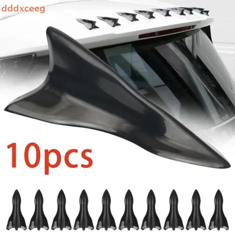 [dddxceeg] 10 Peças Kit De Asa De Spoiler De Aletas De Teto Traseiro Universal De Carro Gerador Difusor De Barbatana