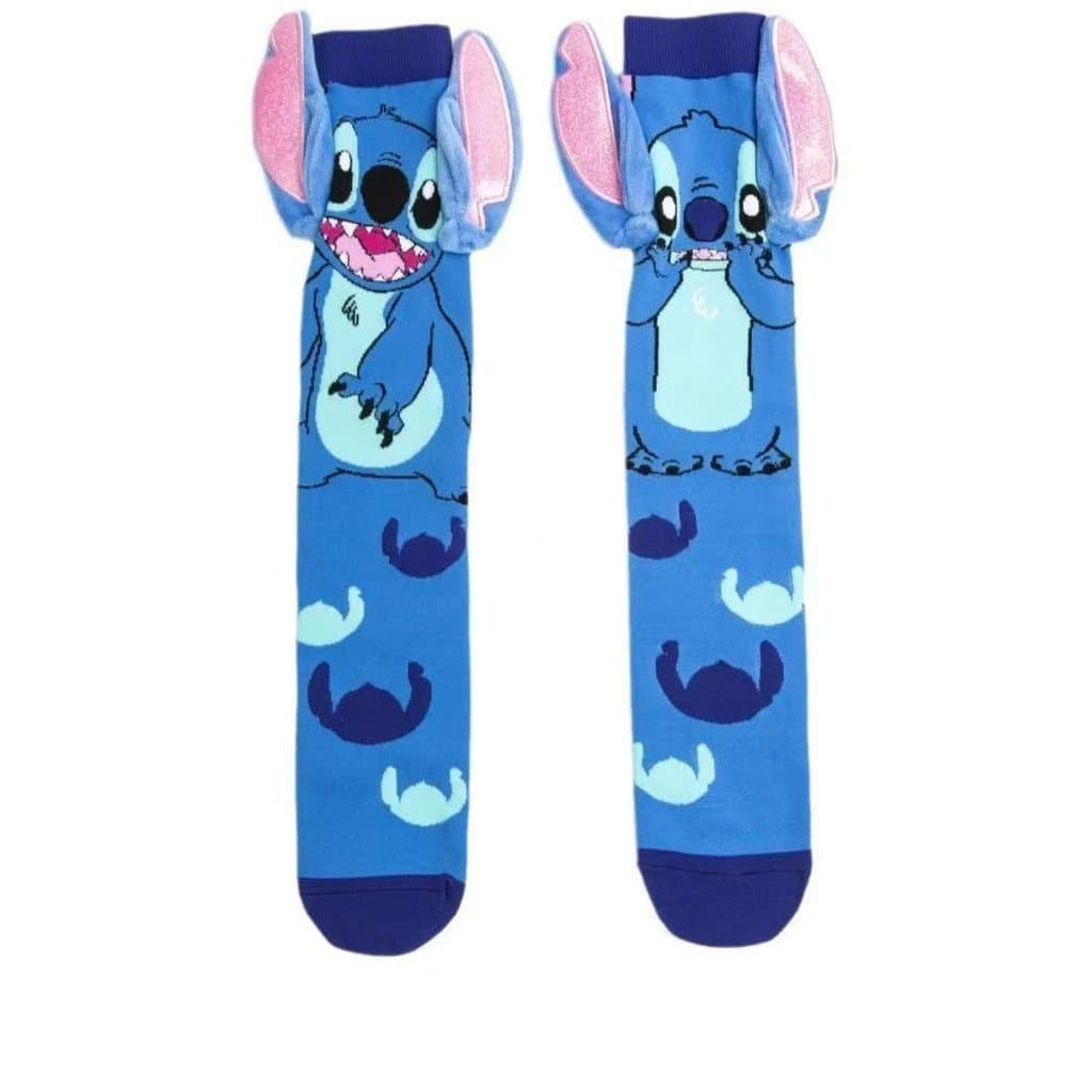 Meias de desenho animado Stitch, meias da moda, meias populares, meias da moda