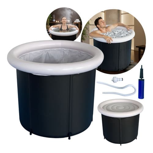 Banheira De Gelo Piscina Inflável Portátil 378l