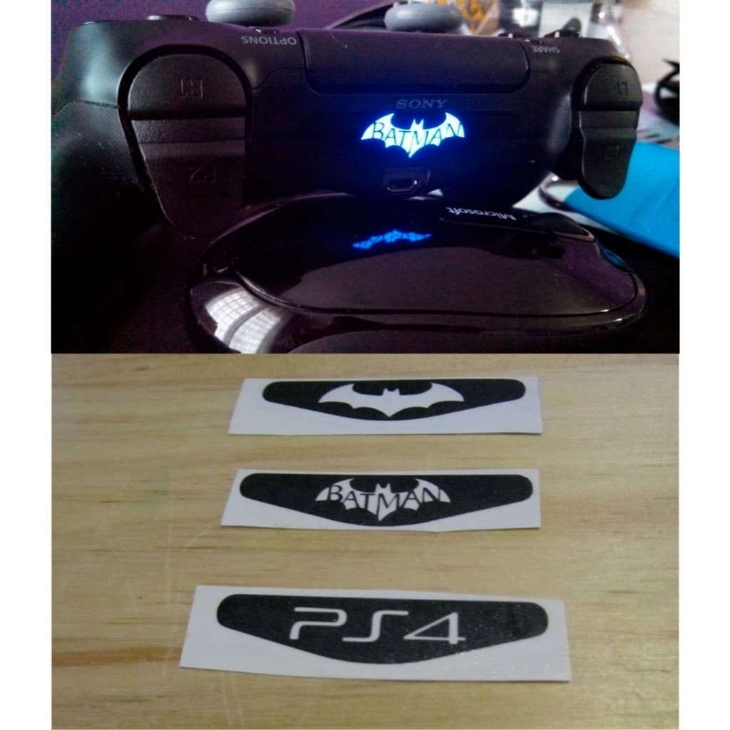 kit 60 adesivos Lightbar transparentes compatível com controle de ps4 / cartela contendo 60 adesivos para luz dualshock4