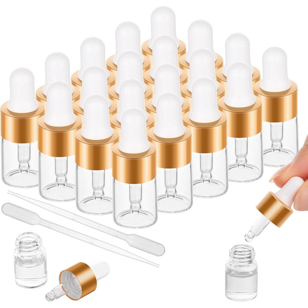 Mini Frasco Conta-Gotas De 25 Pacotes Para Óleo De Cutícula 2ml Frascos Essencial De Amostra Pequena Viagens
