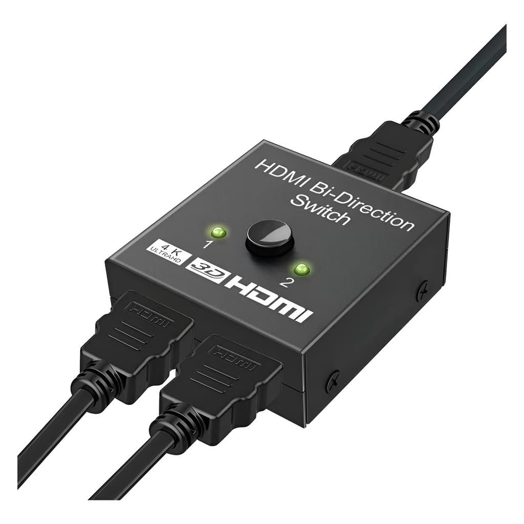 Chaveador Switch Hdmi 2x1 E 1x2 4k Splitter Duplicador Hdmi