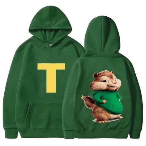 Moletom Alvin e Os Esquilos Personalizado Com Letra E Imagem