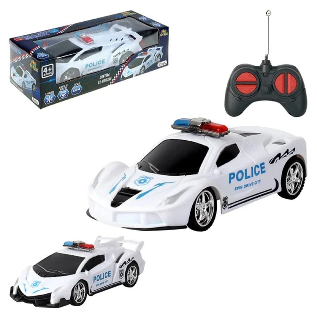 🚓 Carrinho de Controle Remoto Polícia – Diversão e Aventura na Ponta dos Dedos!