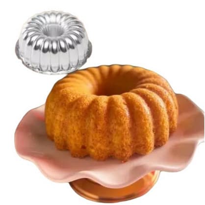 FORMA DE BOLO DECORADA GOMADA BOLOS GELATINAS E TORTA SUIÇA EM ALUMÍNIO DE QUALIDADE
