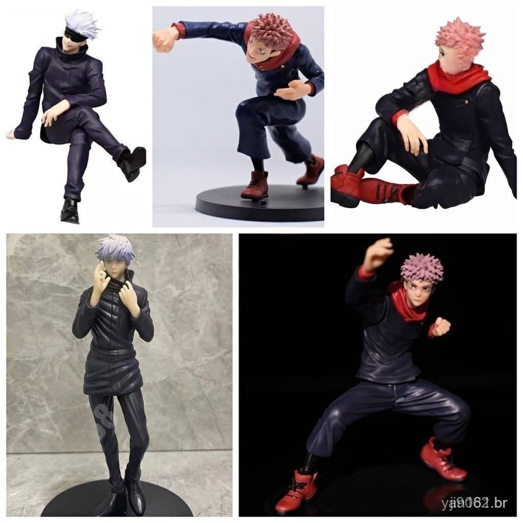 Figura de Ação do Anime "Jujutsu Kaisen" Yuji Itadori Gojo Satoru Modelo de Ação em Quadrinhos Boneco