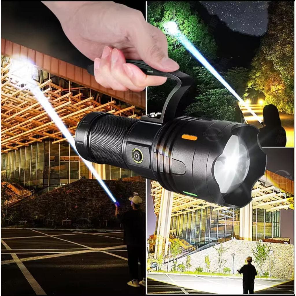 Lanterna LED mais potente, lanterna tática superbrilhante de longo alcance 2 km perfeita para pesca BM-8550