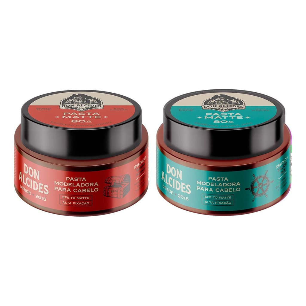 Kit 2x Pasta Matte Barba Negra E Calico Jack Don Alcides