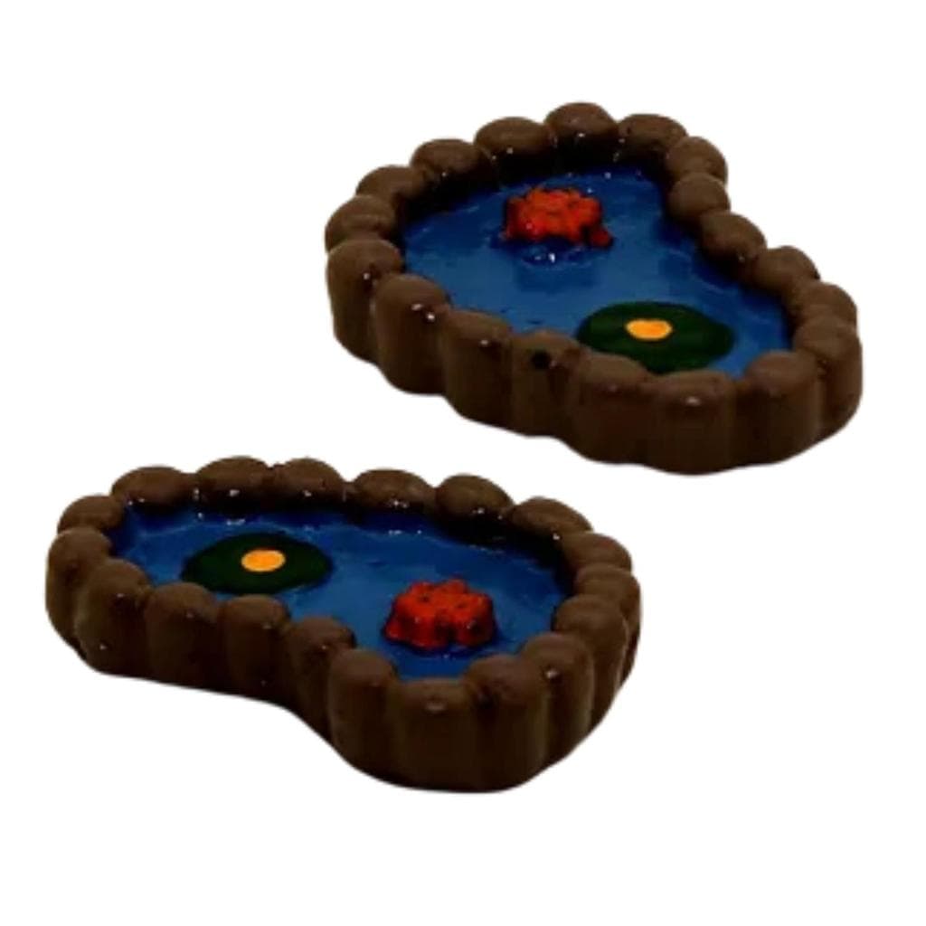 Fragata Enfeite em Resina Mini Lago Kit c/ 3 Peças Decoração Para Aquário Beteiras Sumps