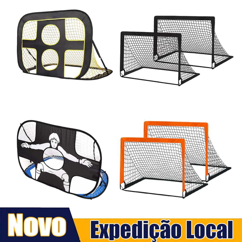 Rede de gol de Futebol Infantil 2 em 1 rede de gol de futebol alvo portátil para treinamento de futebol