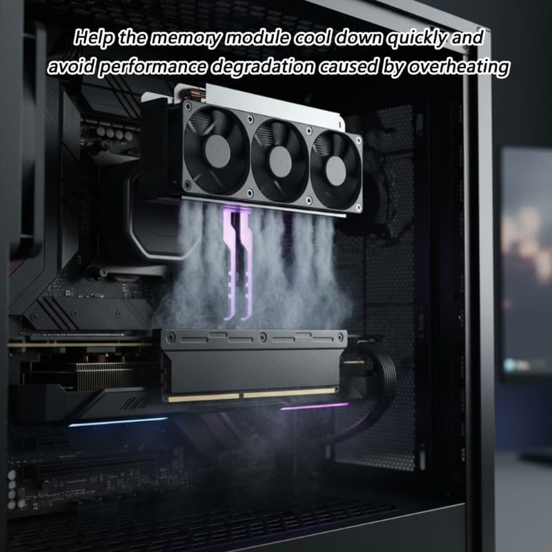 Dissipador Calor Resfriamento SK Para Dissipação Memória DDR5 DDR4 DDR3 Alumínio