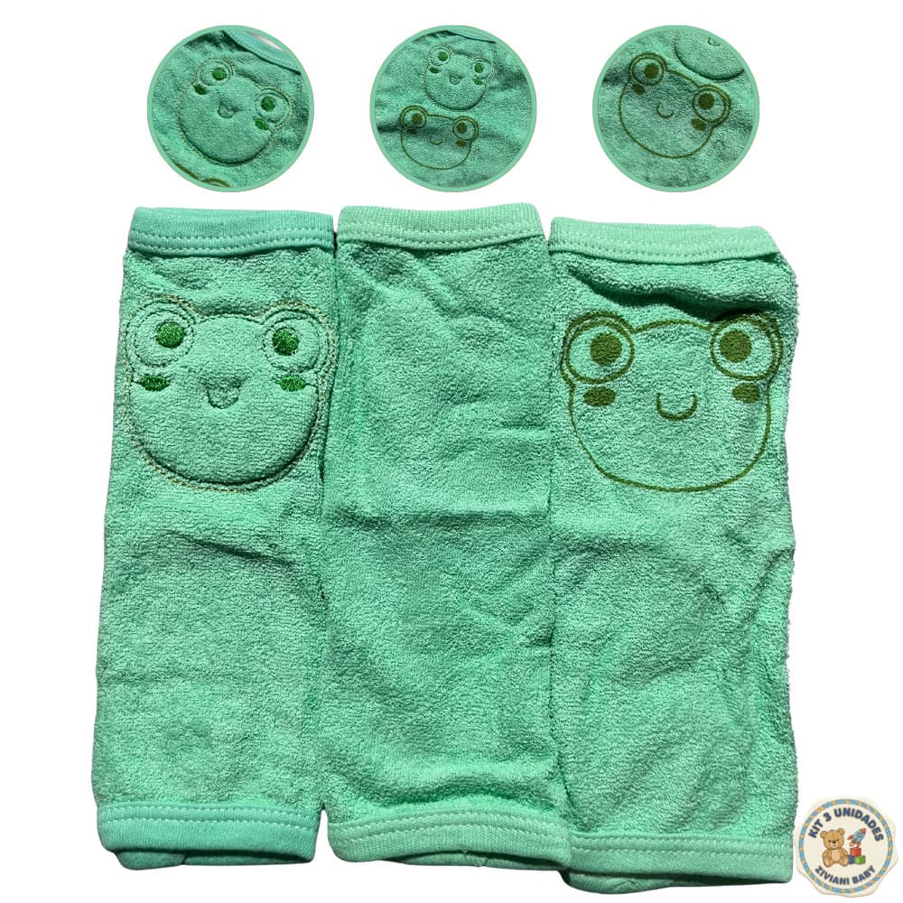 Kit 3 Panos De Boca Cueiro De Bebê Fralda De Pano Alyaht