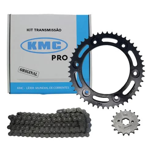Kit Transmissão Relação Kmc Pro Bros 150 08 Aço 1045