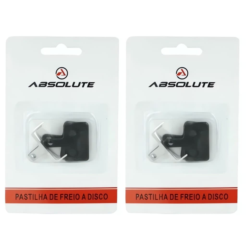 Kit 2 Pares Pastilha de Freio Absolute ABS-01S Orgânica