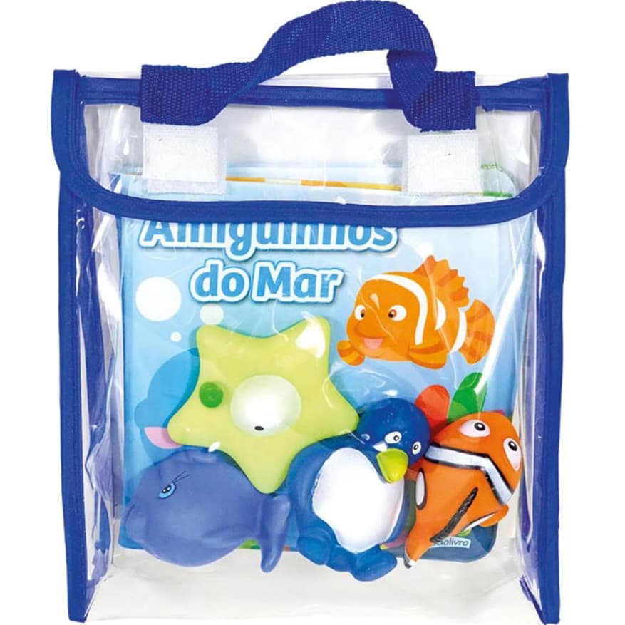 Diversão no Banho! Amiguinhos do Mar | Livro de Banho Infantil