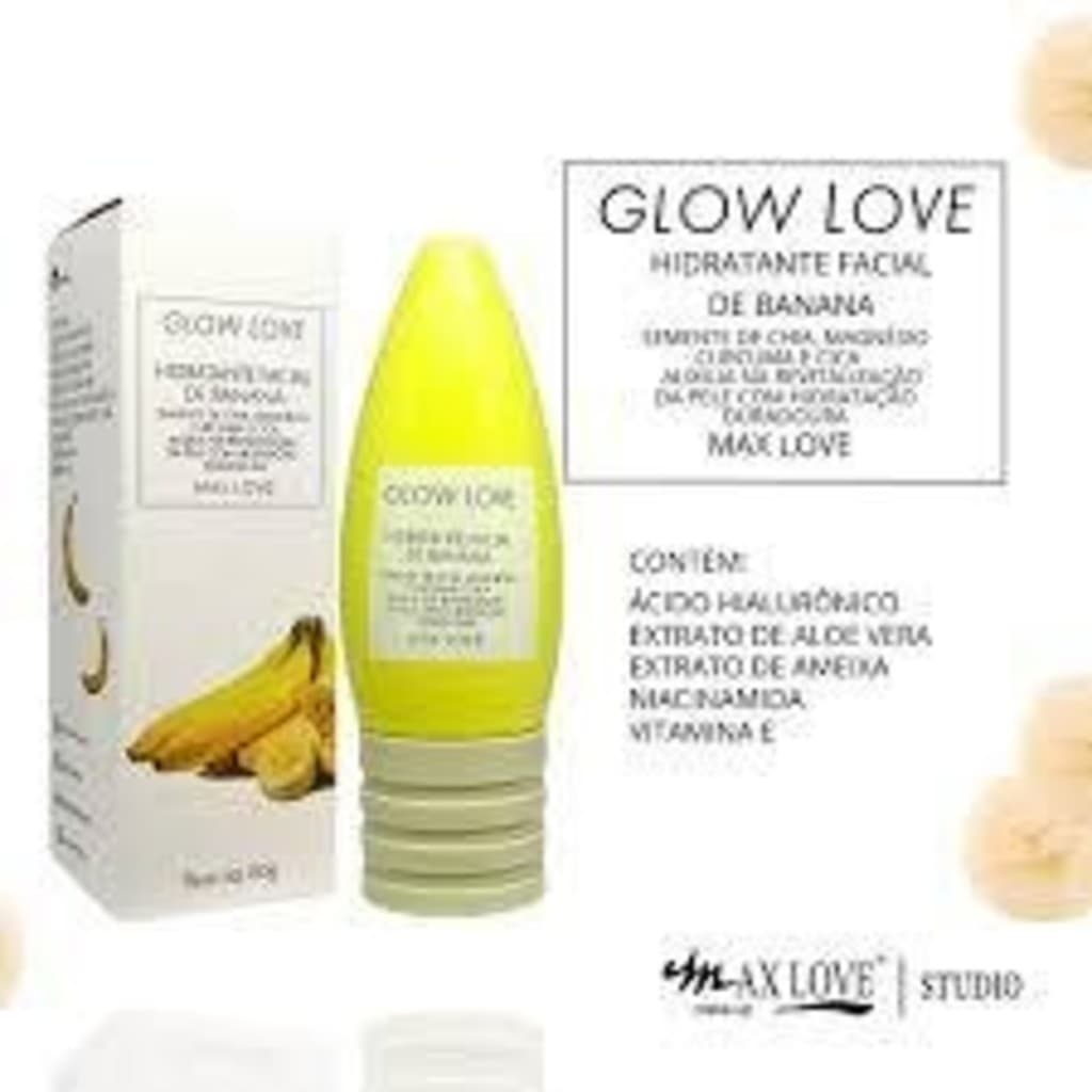 Hidratante Facial Vegano Glow Love de Banana Max Love 60g