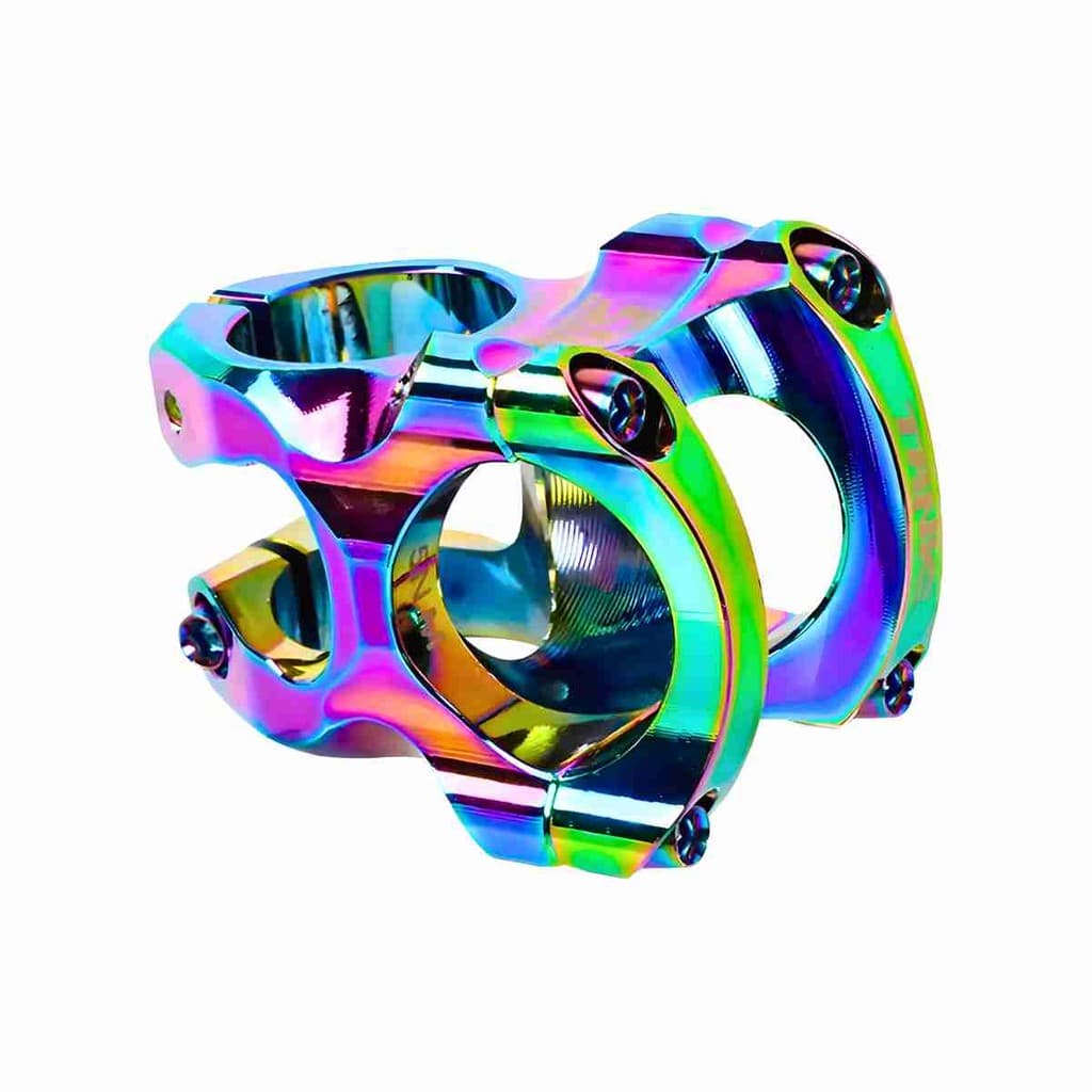 SUPORTE DE GUIDÃO ALUMÍNIO CNC AHEADSET 35MM 0° 31.8MM RAINBOW