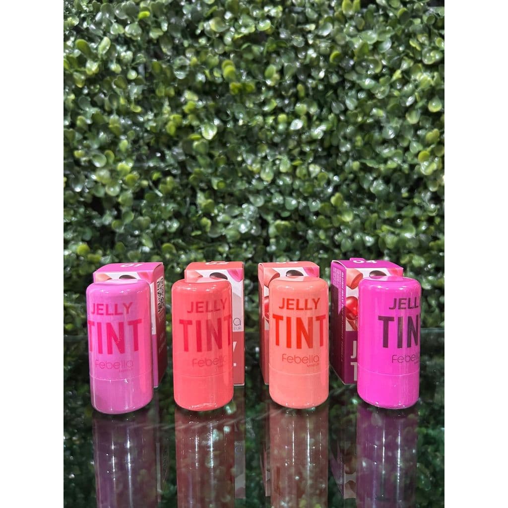 Blush Tint Jelly Febella 04 cores Gelatina Blush e Tint Labial
