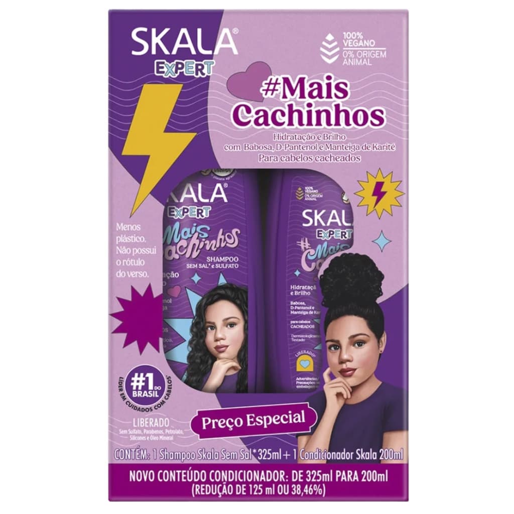KIT SH 325ML + COND 200ML SKALA MAIS CACHINHOS