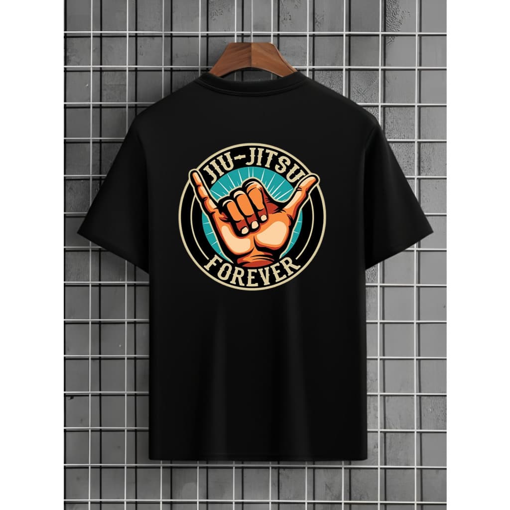 Camiseta Jiu Jitsu Forever Estampada 100% Algodão Unissex Masculino Feminino Confortável